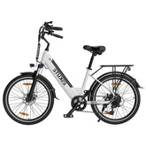 ESKUTE C100 Electric Bike - Motor 250W Battery 36V10.4Ah 26 Inch Tires Disc Brakes - White
